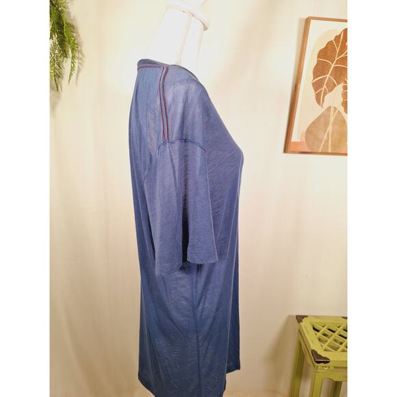 RVCA Triblend Burnout Women's Sheer Blue Shirt NWT - Picture 4 of 8